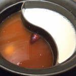 火鍋スープと豆乳スープ