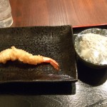 海老の天ぷらとシラス大根