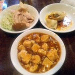 マーボー豆腐・サラダ・お新香
